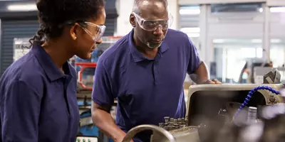 engineers working together